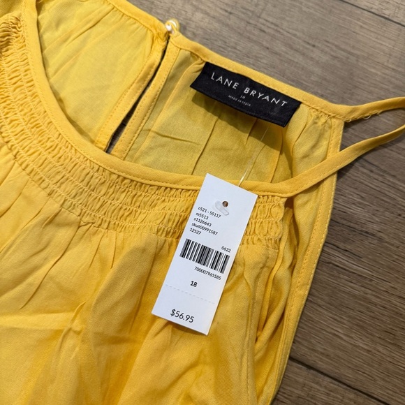 Lane Bryant Yellow Pink Blue Sleeveless Top 18 NWT - Picture 2 of 3